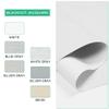 Doing-X Roller Blinds for Window Striped Jacquard Fabrics 100% Blackout Roller Shades with Heat Insulation Cordless Roll up Window Blinds for Office Home Easy to Install,51" W x 36" H,White view 4