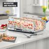 Freewander Electric Griddle Grill Pan Dust Cover Baking Pan Cover Skillet Dust Protection Kitchen Appliance Protector Fit for Most Baking Tray Gifts for Housewarming, Tulip Butterfly Print view 3