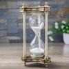 UUNVTOSU Sand Timer Hourglass, 30 Minute Sand Timer, Metal Glass Hourglass Timer, Premium Large Hourglass Sand Timer, Modern Hour Glass Timers Gift for Men & Women Hourglass (Color : D) view 1