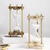 UUNVTOSU Sand Timer Hourglass, 30 Minute Sand Timer, Metal Glass Hourglass Timer, Premium Large Hourglass Sand Timer, Modern Hour Glass Timers Gift for Men & Women Hourglass (Color : D) view 2