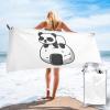SIYTUAU Cute Panda Rice Balls Bath Towels 27.5"x55" Inch Super Soft Quick Dry Bath Towel Travel Gym Beach Towel Picnic Yoga Blankets view 1