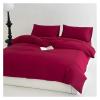 ADovz 100% Cotton Black Wine Red Vibrant Bedding Set Ultra Soft Comfortable Duvet Cover Elastic Fitted Pillowcase Queen King 4Pcs,Bed Sheets, FH-762 view 1
