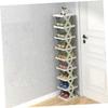 KOMBIUDA 9tiers Stackable Shoe Rack Tall Organizer for Entryway Easy Installation Strong Bearing Capacity Moisture Resistant Design Freestanding Shoe Storage Light Green view 2