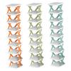 KOMBIUDA 9tiers Stackable Shoe Rack Tall Organizer for Entryway Easy Installation Strong Bearing Capacity Moisture Resistant Design Freestanding Shoe Storage Light Green view 3