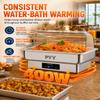 PYY Electric Chafing Dish Buffet Set, Roll Top Chafing Dish, Stainless Steel Chaffing Server Set Chafer for Catering,Buffets (Full Size with Lid) view 3