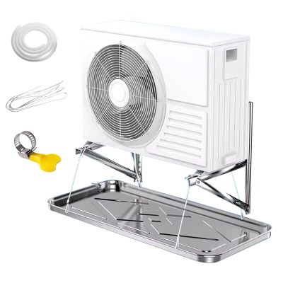 GMBAYUE Air Conditioner Drain Pan Kit, Stainless Steel Drain Pan for Air Conditioner Outdoor Unit, Universal Window Air Conditioner Drain Kit with Drain Tubing and Installation Kit (Color : 1-1.5P,