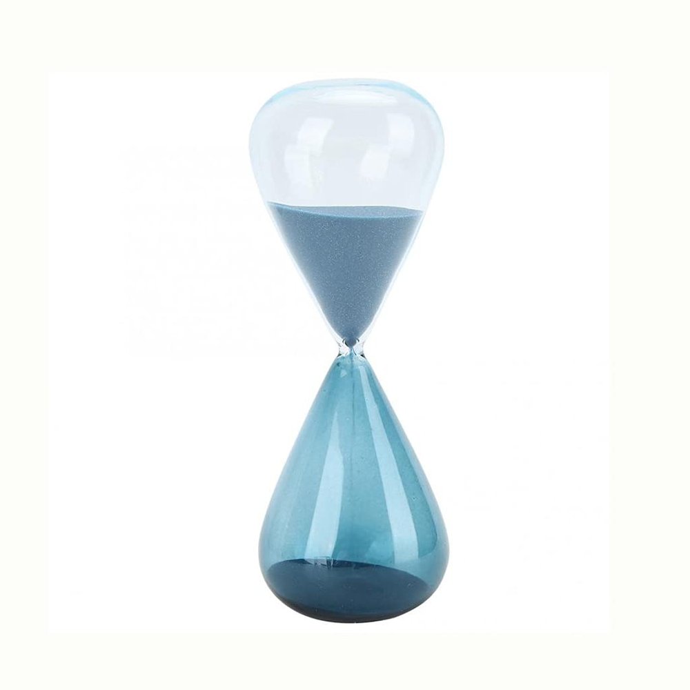 UUNVTOSU Home Decoration Hourglass Sand Glass Innovative Cone Shape Unique Sand Clock Timer Glass Birthday Gift Home Table Ornament Hourglass