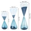 UUNVTOSU Home Decoration Hourglass Sand Glass Innovative Cone Shape Unique Sand Clock Timer Glass Birthday Gift Home Table Ornament Hourglass view 2