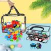 6 Packs Widen X-Large Toy Storage Bags 12.69.256.9In with Labels, Reusable Clear PVC Board Game Storage, Travel Waterproof Organizer Bags with Zipper for Building Blocks, Puzzle, Stuffed Animals view 4