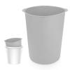 5 Gallon Bucket Liner, Silicone Rubber Bucket Saver Reusable Bucket Lining with Graduated Measurement for Concrete Paint Mix and Thinset (Grey), Gray, 32195 view 1