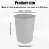 5 Gallon Bucket Liner, Silicone Rubber Bucket Saver Reusable Bucket Lining with Graduated Measurement for Concrete Paint Mix and Thinset (Grey), Gray, 32195 view 2