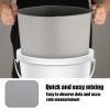 5 Gallon Bucket Liner, Silicone Rubber Bucket Saver Reusable Bucket Lining with Graduated Measurement for Concrete Paint Mix and Thinset (Grey), Gray, 32195 view 4
