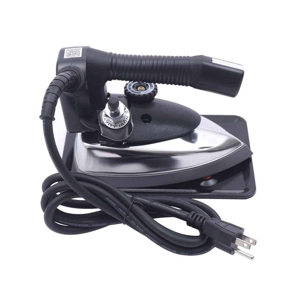 1200W Commercial Steam Iron Industrial Electric Steam Iron Steamer with 3L Tank 60~220, for Variable Fabric Special Bottom Plate Heat-Conductive, Non-sticky(110V)
