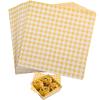 GeeRic Easter Day Waxed Deli Paper Sheets for Food 7 * 7 Inch, 100 Pcs Food Basket Liners for Sandwiches, 2026 Burgers, Checkered Deli Wrap Wax Paper Sheets Yellow view 1