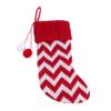 Ciieeo Christmas Knit Stocking Candy Pouch Stripe Pattern Decorative Hanging Pendant for Non-Woven Material Festive Atmosphere for Christmas Parties Restaurants Hotels and view 1