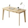FEELIN Modern Simple Computer Desk, Home Office Workstation, Study Table, Gaming Desk, 120*55*75cm/47.2"*21.7"*29.5"(L x W x H), Beige view 1