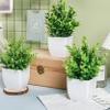 Der Rose 4 Pack Small Fake Plants Artificial Plants Indoor Office Desk Accessories for Aesthetic Room Decor Bathroom Decor view 2