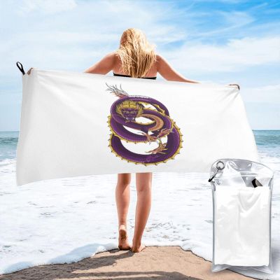 SIYTUAU Purple Dragon Bath Towels 27.5"x55" Inch Super Soft Quick Dry Bath Towel Travel Gym Beach Towel Picnic Yoga Blankets