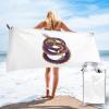 SIYTUAU Purple Dragon Bath Towels 27.5"x55" Inch Super Soft Quick Dry Bath Towel Travel Gym Beach Towel Picnic Yoga Blankets view 1