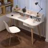 FEELIN Computer Desk Standing Desk Simple Desk Desktop Computer Laptop Table with Storage Rack Home Bedroom Dormitory Student Writing Desk White Home Office Desk Gaming Desk view 2