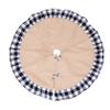 Ciieeo 1pc Mat Christmas Tree Skirt Black White Lightweight for Holiday for Shops Homes view 1