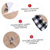 Ciieeo 1pc Mat Christmas Tree Skirt Black White Lightweight for Holiday for Shops Homes view 4