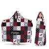 Yeshop Buffalo Plaid Deer Woodland Personalized Kids Hooded Bath Beach Towel,Beach Towel for Girls Birthday Kids Boys view 4
