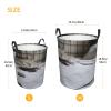 Laundry Hamper Round Laundry Basket with Handles Notebook on the Bed Laundry Hampers Waterproof Circular Hamper for Bathroom Storage Basket Dirty Clothes Hamper for Dirty Clothes view 3
