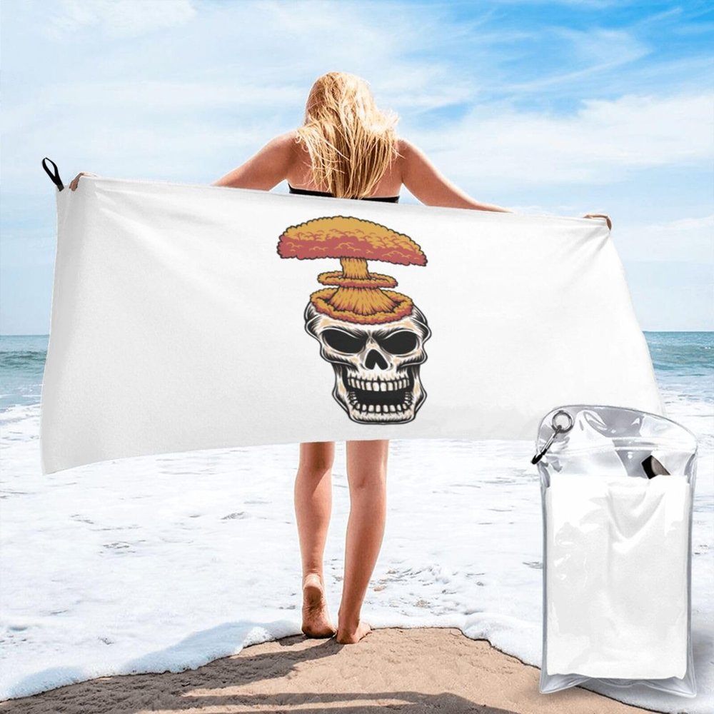 SIYTUAU Overpowering Skull Bath Towels 27.5
