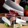 Meat Cleaver,Cleaver Knife 8" Kitchen Knife Stainless Steel Chinese Chef Knife for Meat Bone Fish Fruit Vegetables Butcher Knife Slicing Cleaver Knife view 2