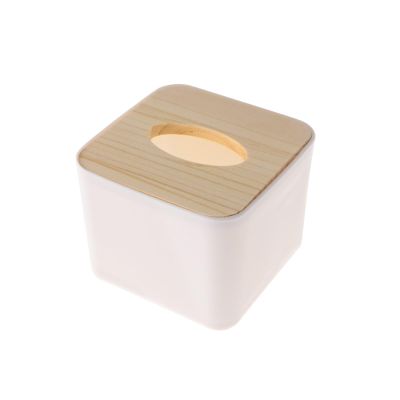 Hexeh Multifunctional Tissue Box Holder Home Kitchen Wood Plastic Tissue Box Wood Napkin Holder Case Stylish Cover Hotel Storage Box Home Living Room Decorative Napkin Holder (Color : A)