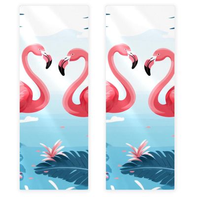 VTGHDEEQ Hand Towels for Bathroom,Gym Towels for Working Out,Sports Towel,Flamingo Tropical Leaves,2-Pc, Z7nc5nchgqom, Hy1p0mhxkbix