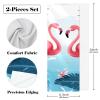VTGHDEEQ Hand Towels for Bathroom,Gym Towels for Working Out,Sports Towel,Flamingo Tropical Leaves,2-Pc, Z7nc5nchgqom, Hy1p0mhxkbix view 3