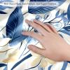 VTGHDEEQ Throw Pillow Covers,Pillowcases,Pillow Cases,Blue Leaf Tropical Flowers Palm,20x20 in,1-Pc, S9dy0smgpxjj, Tu6y7bfkiryj view 3