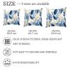 VTGHDEEQ Throw Pillow Covers,Pillowcases,Pillow Cases,Blue Leaf Tropical Flowers Palm,20x20 in,1-Pc, S9dy0smgpxjj, Tu6y7bfkiryj view 4