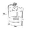 Coffee Table Side Tables Living Room with Wheels Modern Small End Table Storage Beside Table Nightstand for Living Room, Bedroom (Color : B) view 2