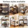 Coffee Table Side Tables Living Room with Wheels Modern Small End Table Storage Beside Table Nightstand for Living Room, Bedroom (Color : B) view 3