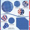 Funnymoom 452 Pcs Patriotic Paper Plates Napkins Cups Set Party Supplies view 3