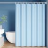 BESTORI Shower Curtain Set with Plastic Hooks Waterproof Decorative Shower Curtains PEVA Bathroom Shower Curtain for Shower Stall Bathtubs Light Blue, 79" L x 71" W view 1
