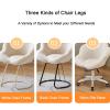 zxhrybh Makeup Chair, Round Upholstered Barrel Vanity Chair, Upholstered Fuzzy Make Up Chairs, for Living Room, Bedroom, Vanity, Office(Pink,Black Frame) view 3