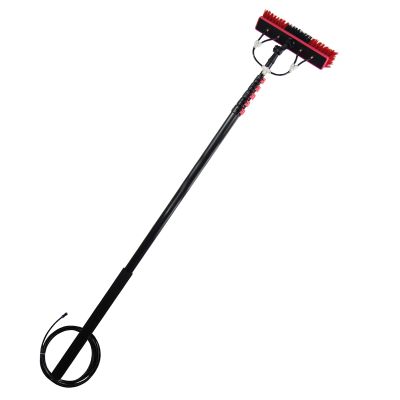 Window Cleaning Water Fed Pole, Solar Panel Washing Equipment Cleaning Brush Suitable for Cleaning Conservatory Roof, Car, High Windows, 20FT