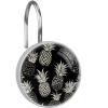 VTGHDEEQ Shower Curtain Hooks,Shower Hooks for Shower Curtain,12-Pc,Black White Graffiti Pineapple, 1.45x1.45 in/3.7x3.7 cm, W4ku6wmotoas, Vk2u1vztprgq view 1