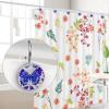 VTGHDEEQ Shower Curtain Hooks,Shower Hooks for Shower Curtain,12-Pc,Floral Purple Butterflies, 1.45x1.45 in/3.7x3.7 cm, N5bf2zmoczqf, Fh0a7sbxwvan view 4
