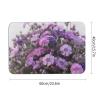 EKYOSHCZ Lavender BouquetPrint Bath Mat Non-Slip Diatomaceous Earth Shower Mat Super Absorbent Quick Drying Door Mat for Bathtub, Shower, Kitchen, Bathroom, Bedroom view 3