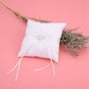 plplaaoo Ivory Satin Pillow, Lace Floral Basket, Wedding Ring Holder, Flower Girl Basket, Wedding Ring Pillow, Ivory Satin Flower Girl Basket Wedding Ring Cushion Pillow Lace Floral view 3