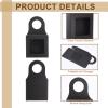 50 Pcs Kraft Paper Wine Bottle Box with Window, Hanging Foldable Gift Boxes Wine Boxes Paper Wine Bottle Hanger for Gifts Empty Wine Bottles for Decoration Bottle Hanger Favor Box (Black) view 2