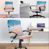 Chair Cover, Ocean Beach Summer Holidays Sea Sands Waves Blue,Elastic Fit Desk Computer Chair Slipcover Removable Stretch Chair Covers Office Chair Covers,1 Piece, Medium view 4