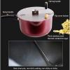 Popcorn Pot Stove Top Popcorn Maker Non-Stick with Anti-Scalding Handle - Universal for Gas Induction Cooker - Great for Cinemas view 4