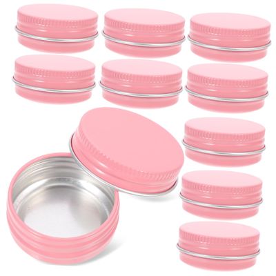 Cabilock 24pcs Round Small Tins Lids Metal Jar Lids for Cosmetics Airtight Tin Cans Aluminum Jars