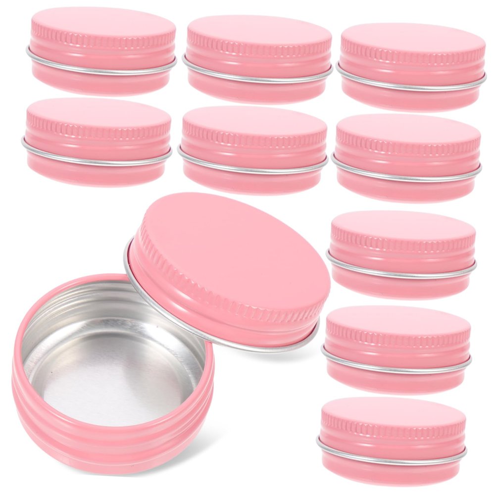 Cabilock 24pcs Round Small Tins Lids Metal Jar Lids for Cosmetics Airtight Tin Cans Aluminum Jars